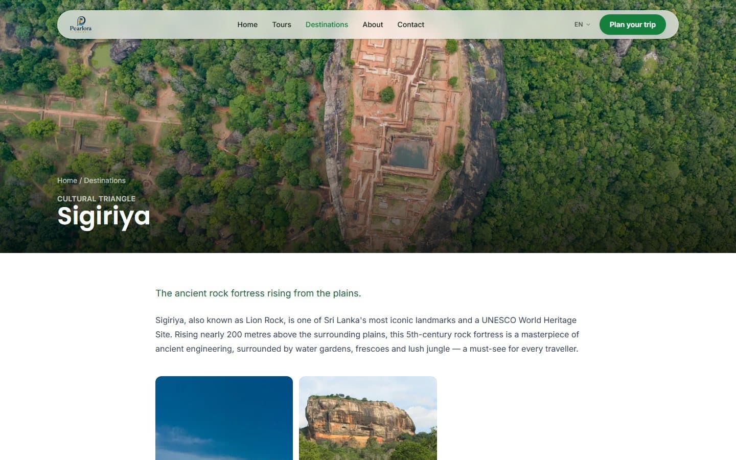 Multilingual website for a Sri Lanka tour company