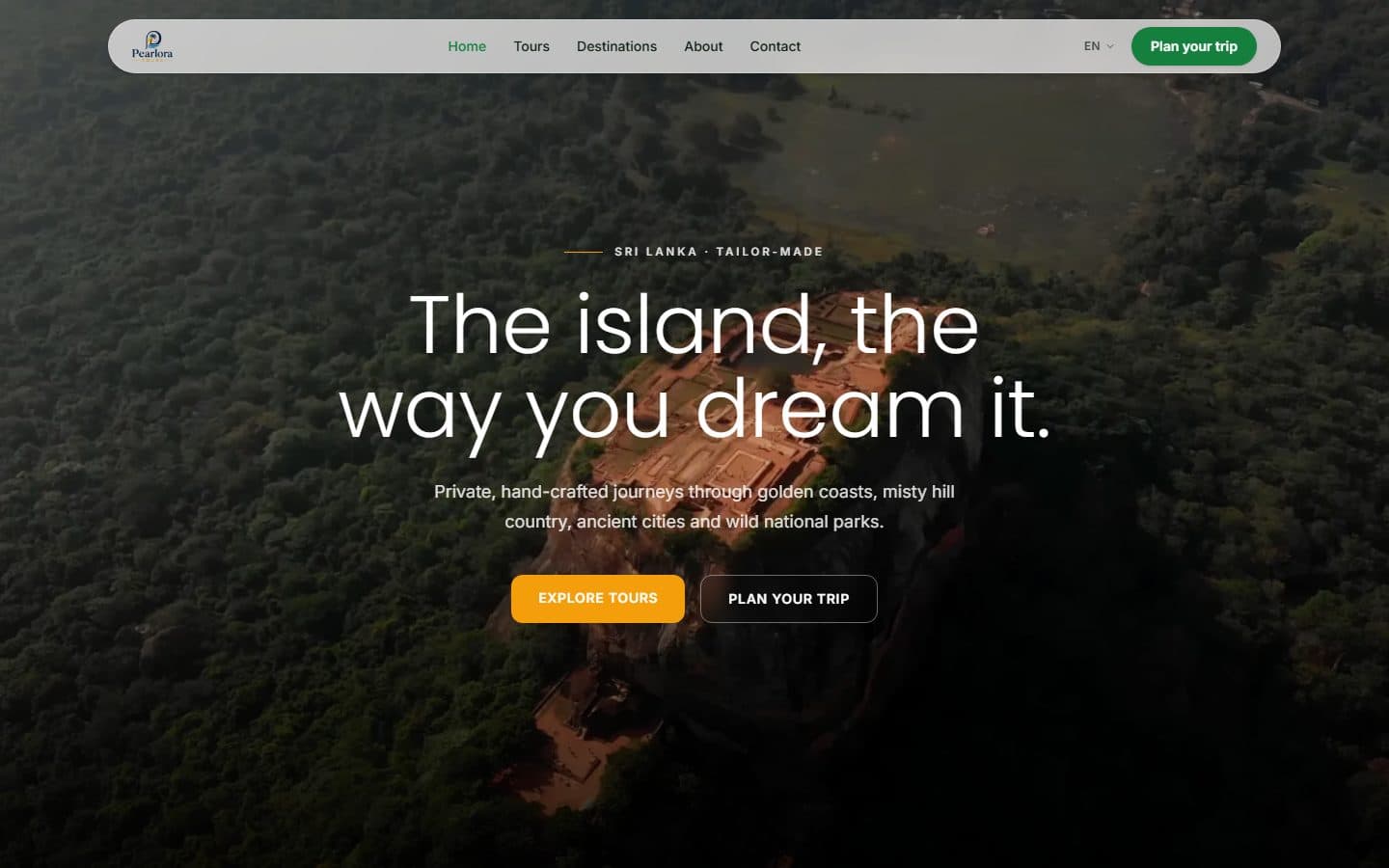 Multilingual website for a Sri Lanka tour company